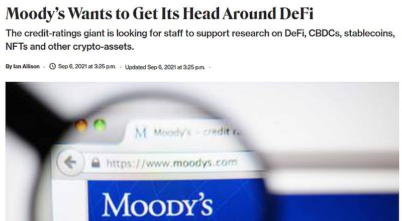 Moody's и DeFi: ничего личного, только бизнес