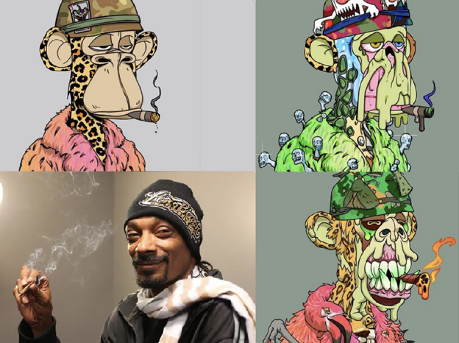 Snoop Dogg и его «билеты» в клуб. Фотоколлаж