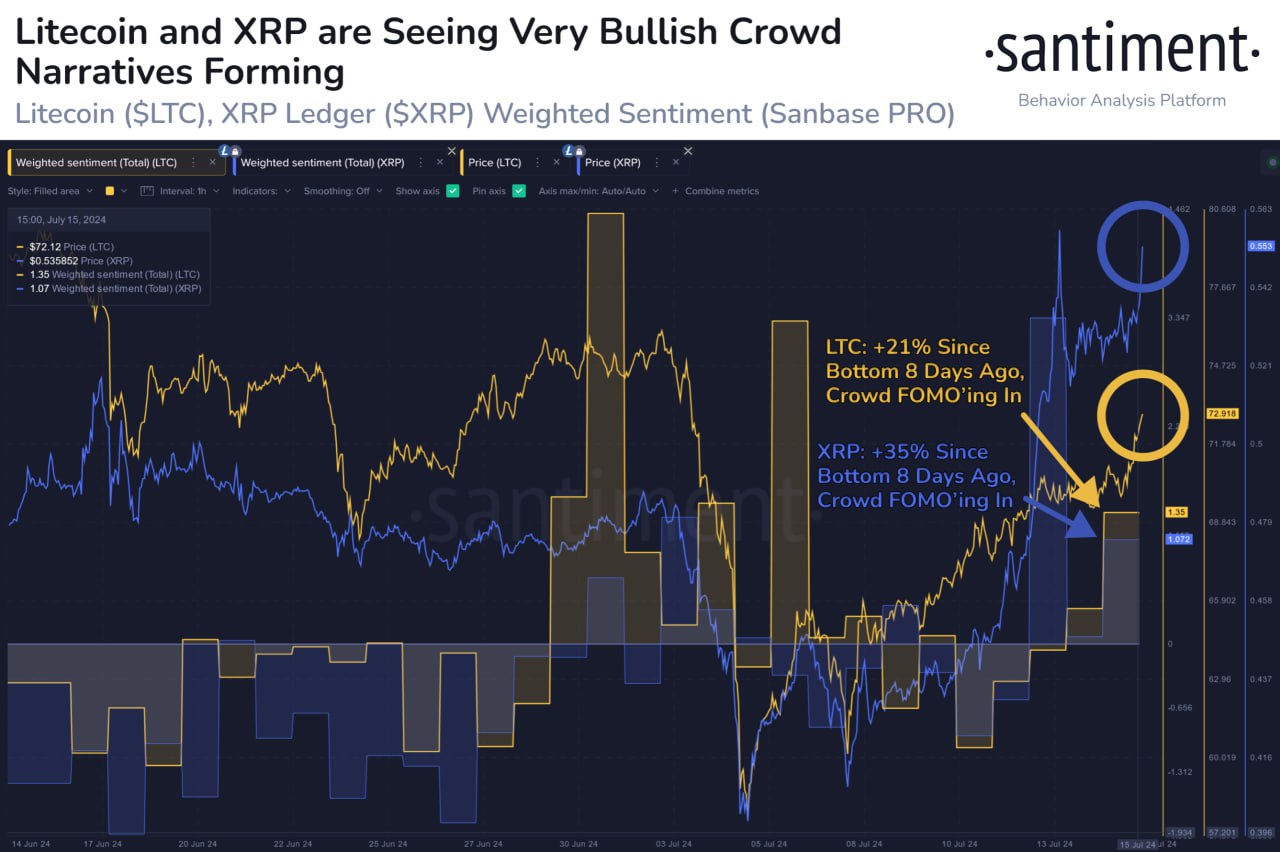 XRP и Litecoin