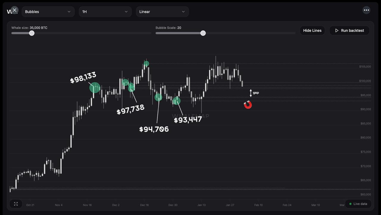 Трейдеры опасаются просадки биткоина ниже $95 000